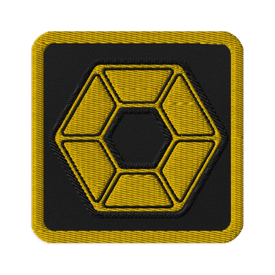 Yellow Pixel Embroidered Patch product image (1)
