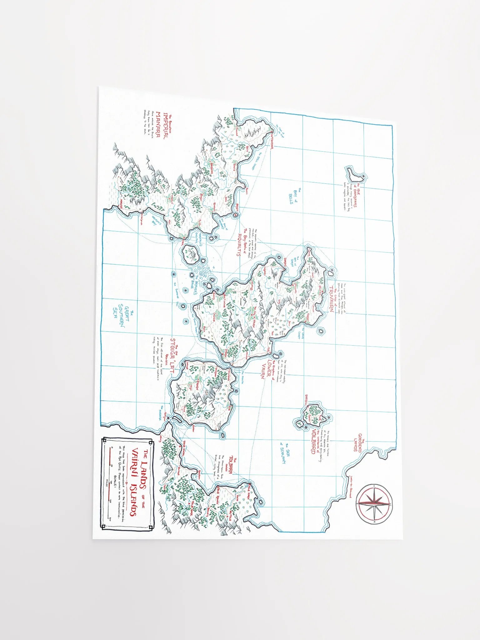 "The Vairni Islands" | Printed Map product image (5)