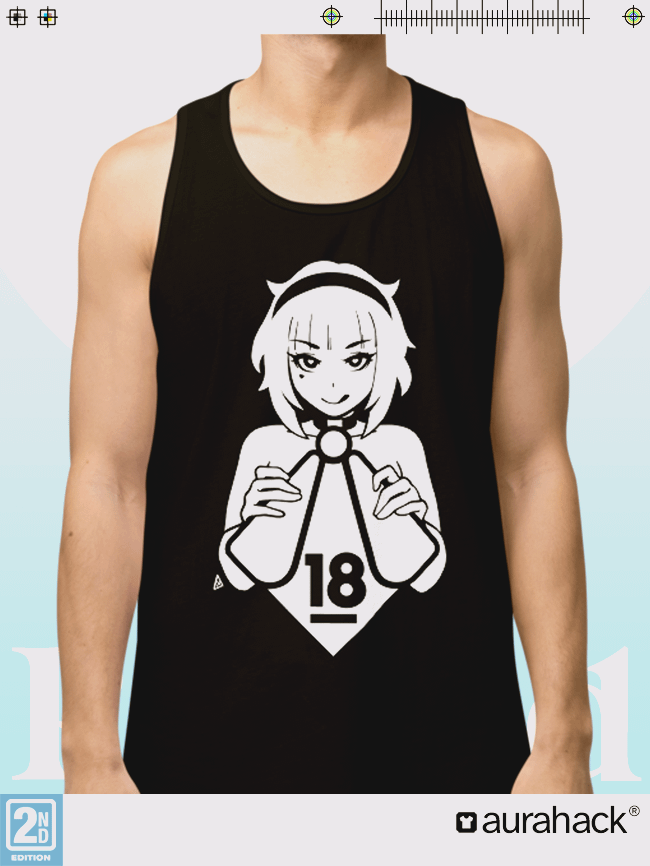 R18 - TANKTOP - BLACK/PINK product image (1)