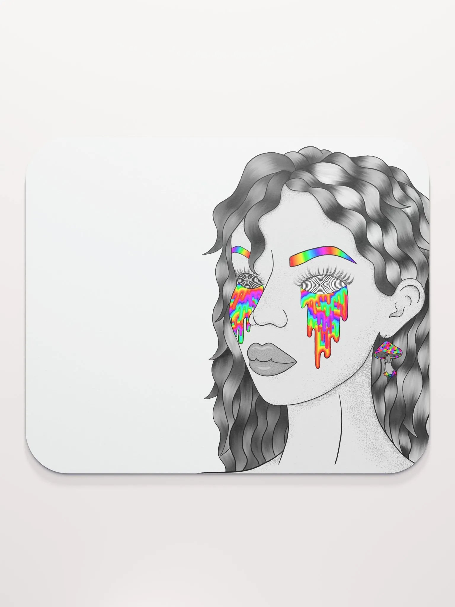 Trippy Drippy Lady Desk Mat product image (2)