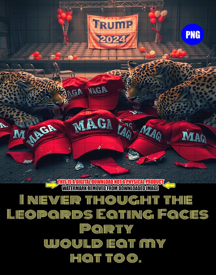 Leopards Ate My MAGA Hat Too - FAFO Digital Download product image (1)
