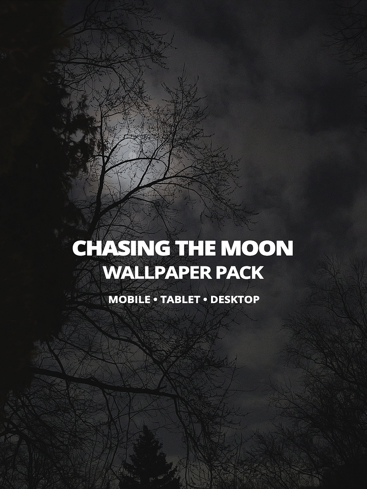 Chasing the Moon Computer, Phone & Tablet Wallpaper Pack product image (1)