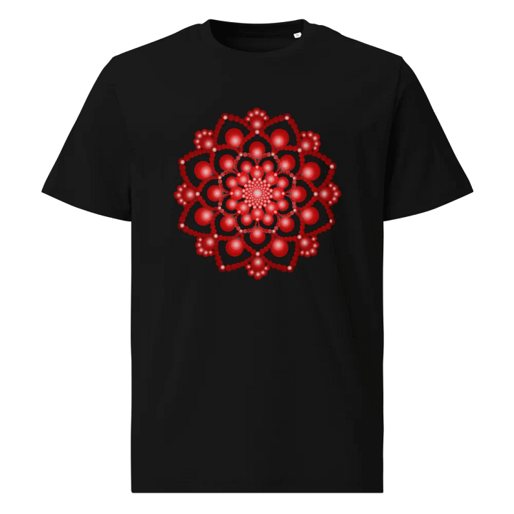 Red Dot Mandala Organic T-Shirt product image (1)