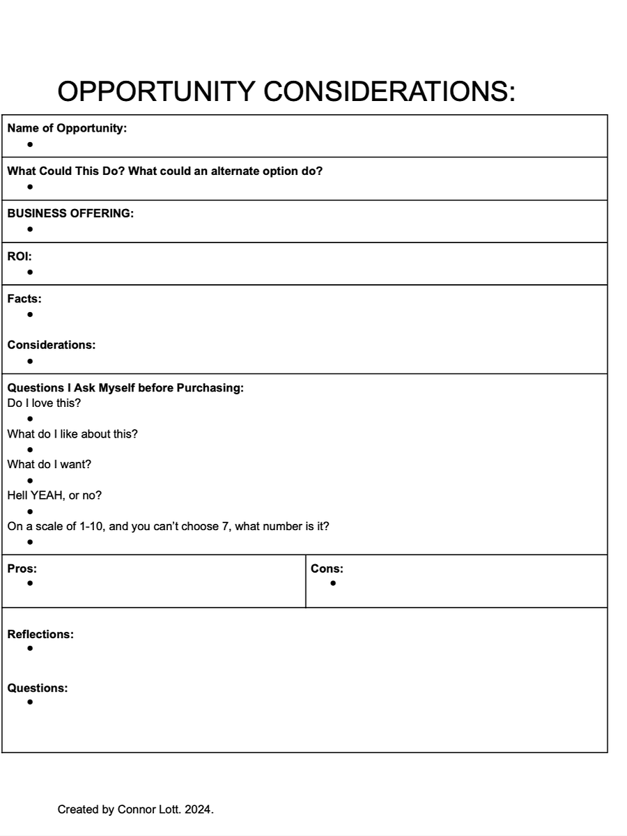 Opportunity Considerations Template product image (1)