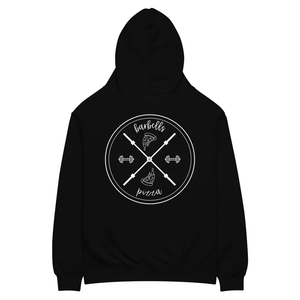 Barbells & Pizza X Emblem Unisex Hoodie product image (2)