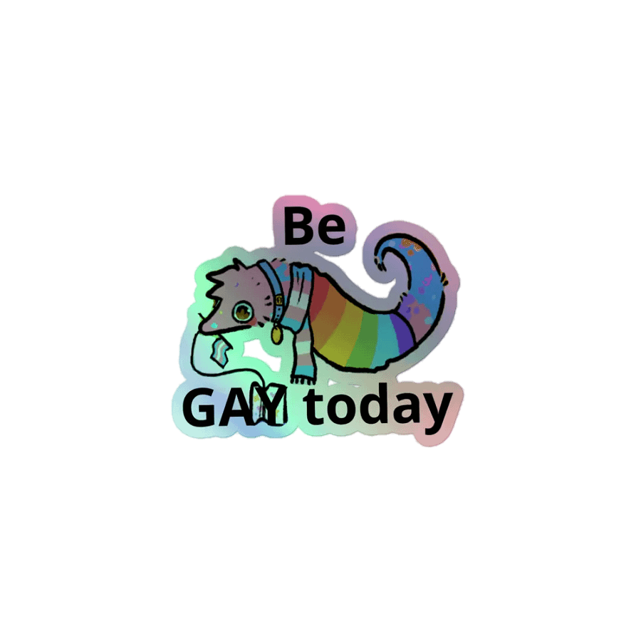 Be GAY today worm sticker product image (1)