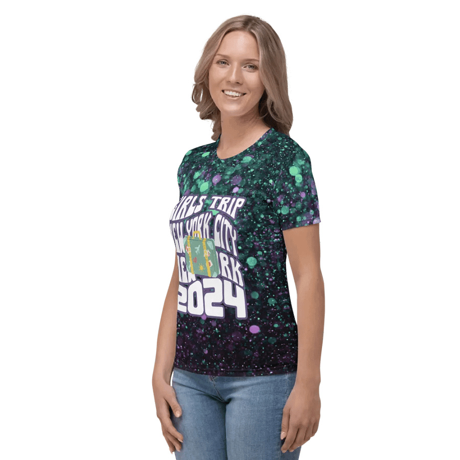 Girls Trip New York 2024 All Over Print T-shirt product image (3)