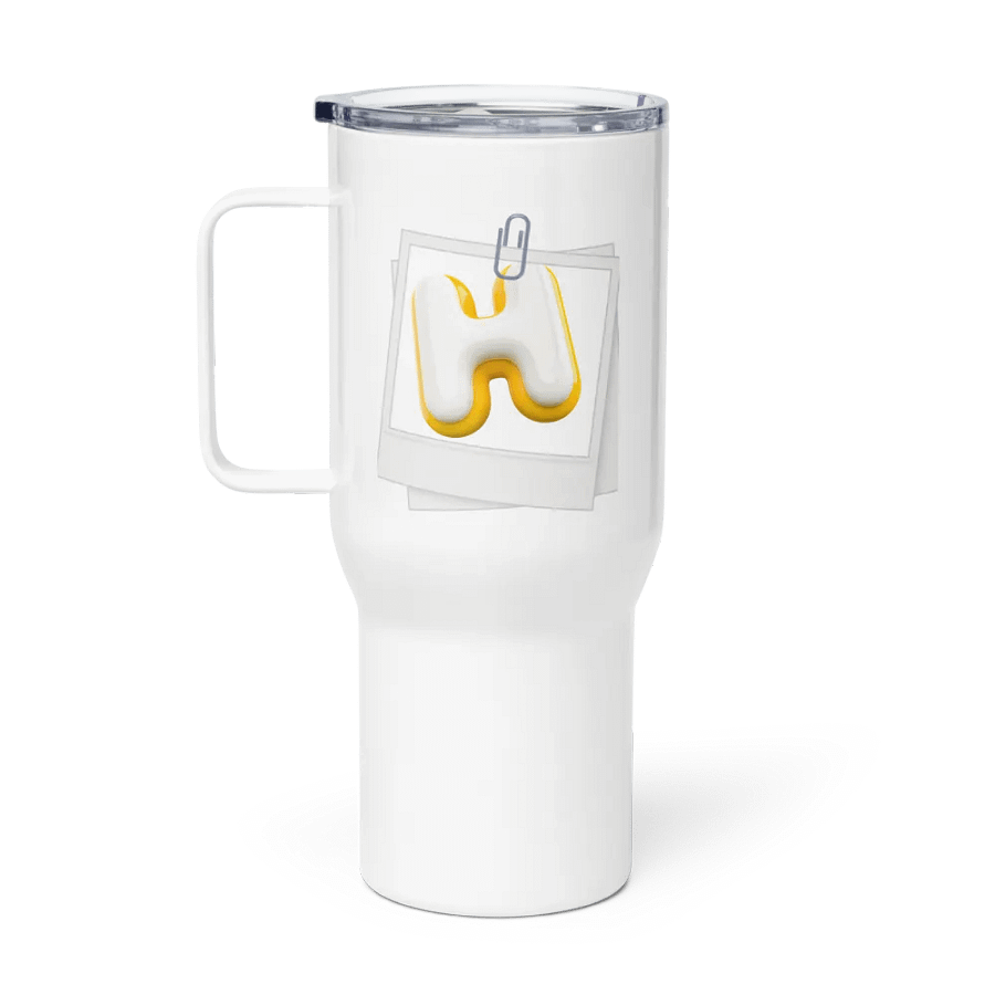 Glossy H Photo Frame Travel Mug product image (1)
