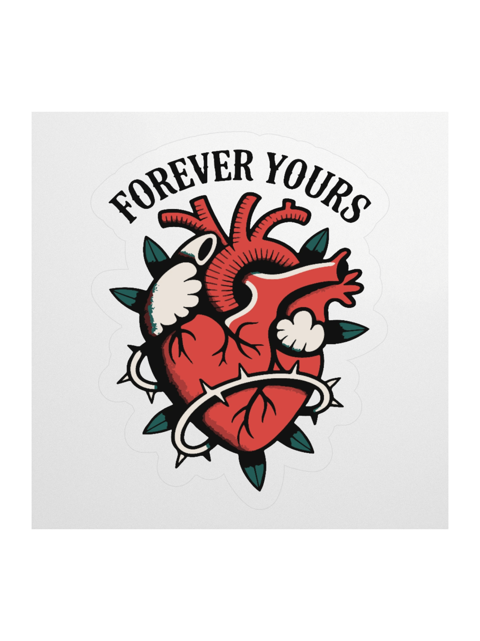 Forever Yours Heart Sticker product image (1)
