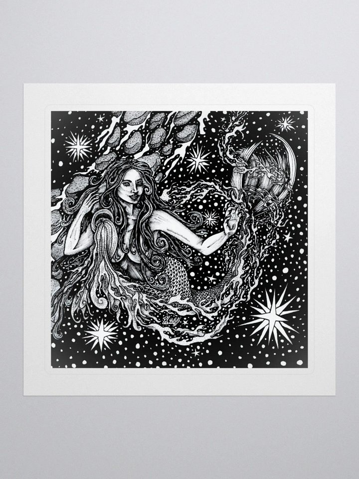 Aquarius Zodiac Kiss Cut Stickers product image (1)