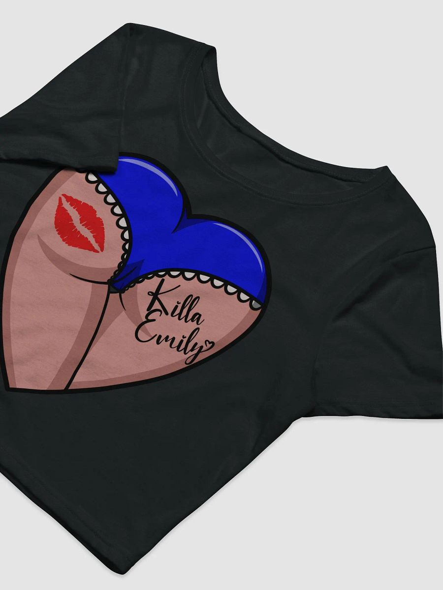 BLUE HEART BUTT CROP TOP product image (5)