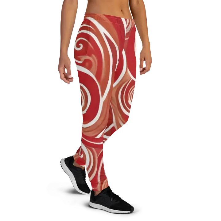 Funky Cherry Swirls Liquid Tie-Dye Women's Joggers product image (2)