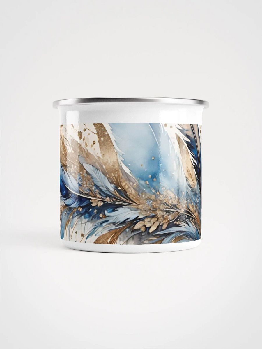 Gold Dust Feathers Enamel Mug product image (2)