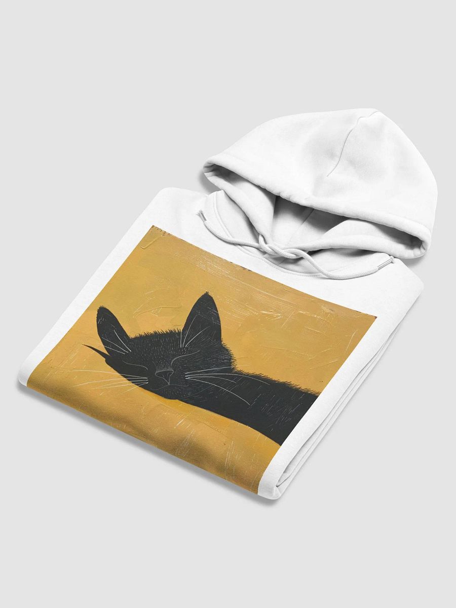 Stanley/Stella Unisex Essential Eco Hoodie--SWEET SLEEPING BLACK CAT product image (6)
