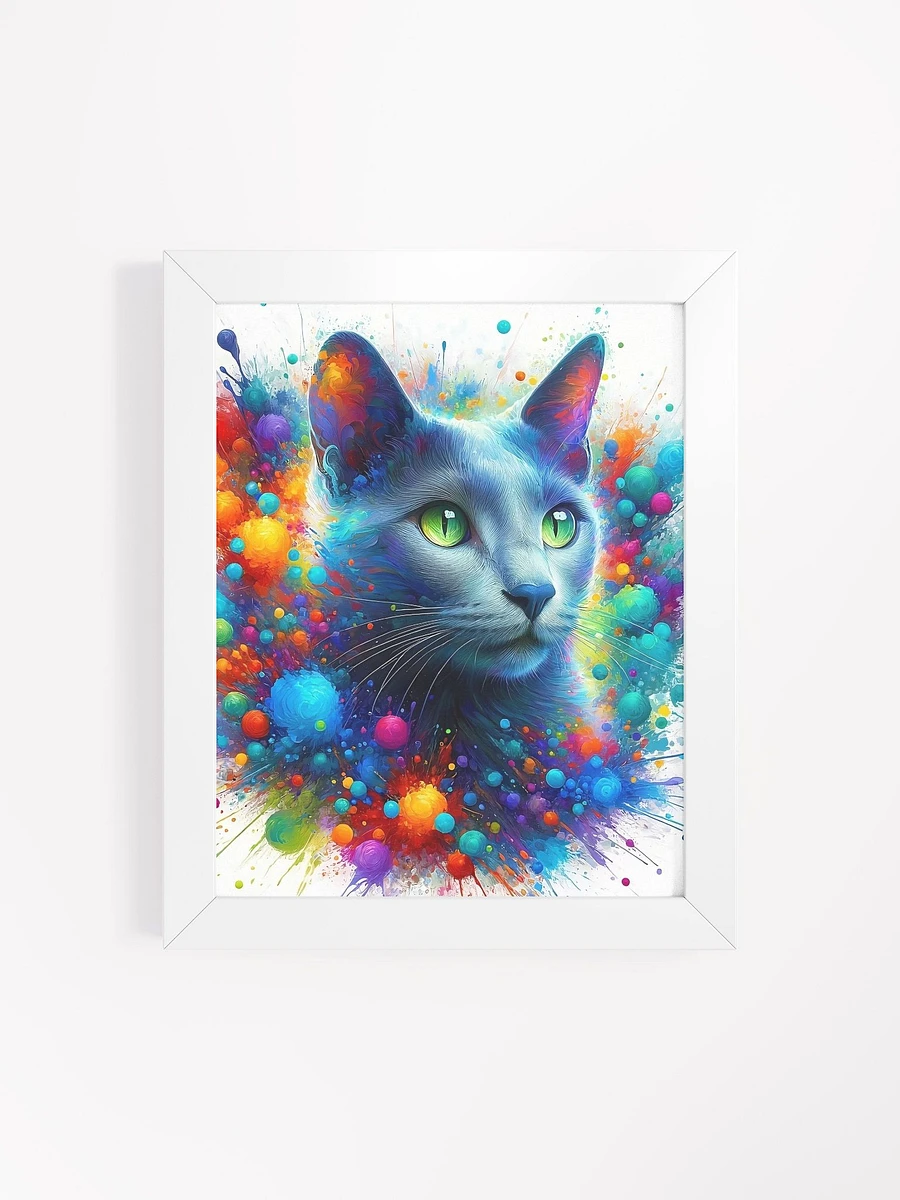 Framed High-Quality Matte Poster (in): Russian Blue 3 product image (100)