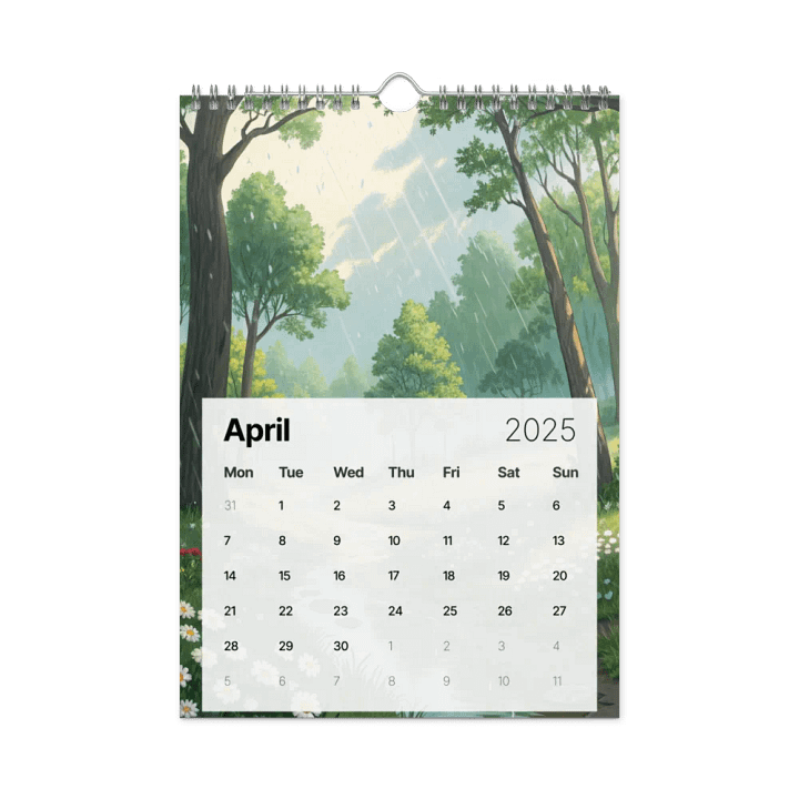 MAGICAL ANIME SEASONS WALL CALENDAR 2025 product image (1)