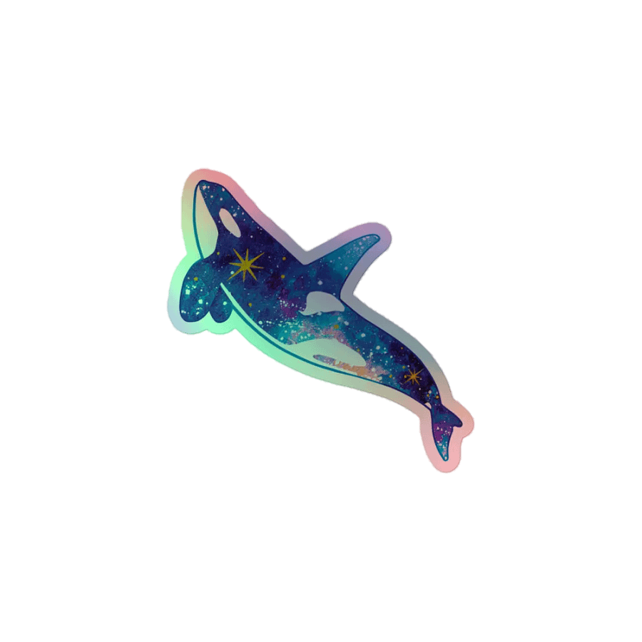 Galaxy Orca - Holographic Sticker product image (3)