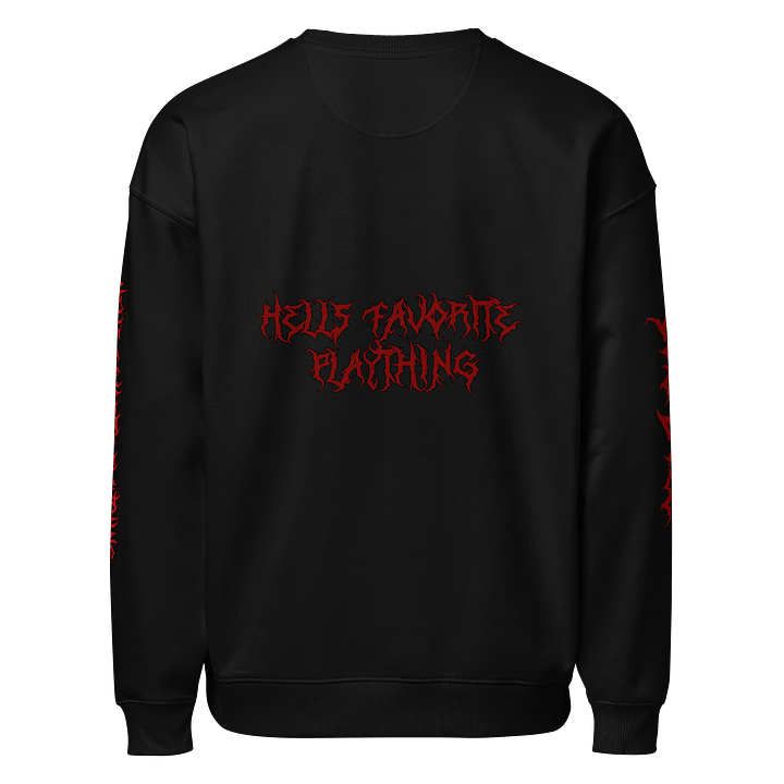 EVIL DOLL UNISEX OVERSIZED SWEATSHIRT product image (2)