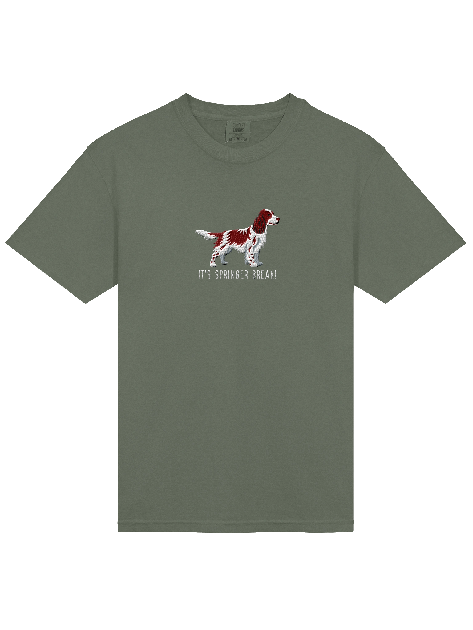 It's Springer Break T-Shirt(Embroidered) of a Springer Spaniel(Liver) product image (23)