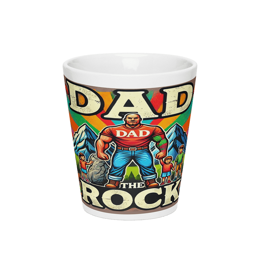 DAD THE ROCK Latte Mug product image (3)