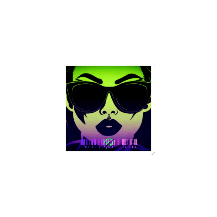 Pretty AntiSocial OG Logo & Barcode Die-Cut Magnet product image (1)