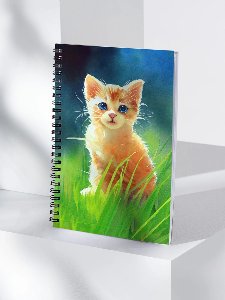 Kitten In The Grass - Ginger Cat Spiral Notebook product image (4)