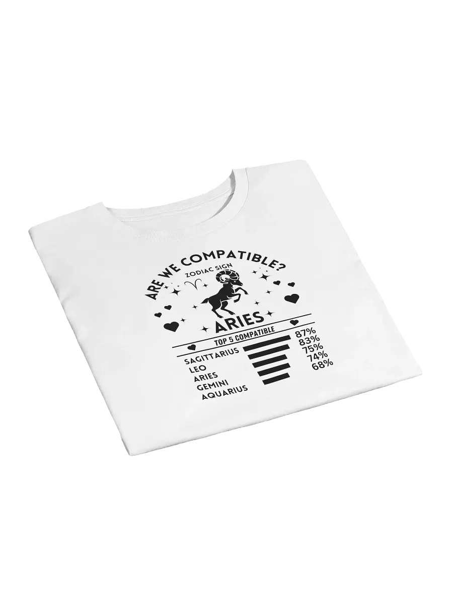 Aries Zodiac Sign Romantic Compatibility - Light Colors - AS Colour Women's Premium Crop Top product image (8)