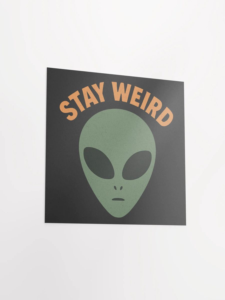 Stay Weird Matte Poster product image (11)
