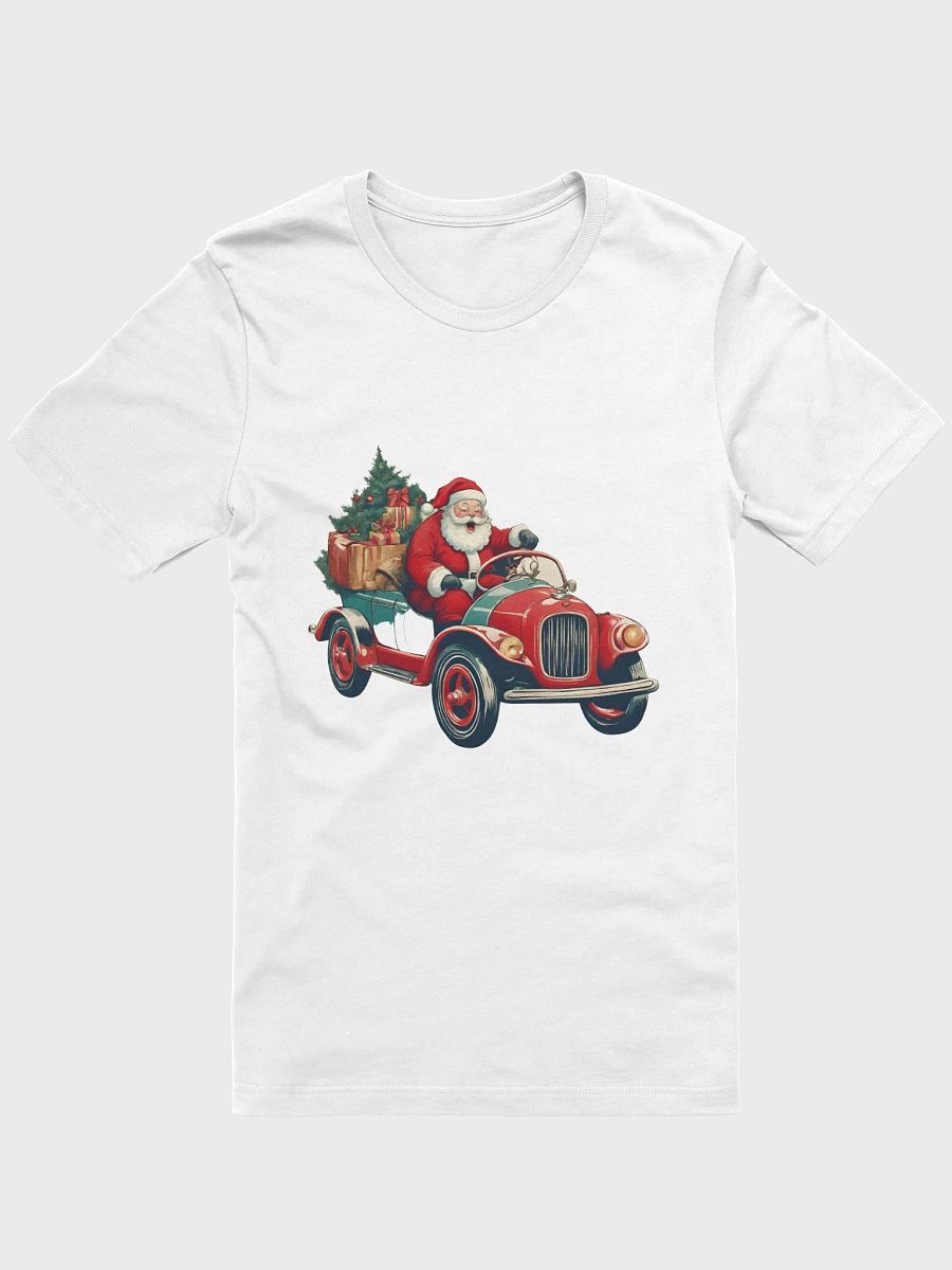 Vintage Christmas Santa in Red Car product image (1)