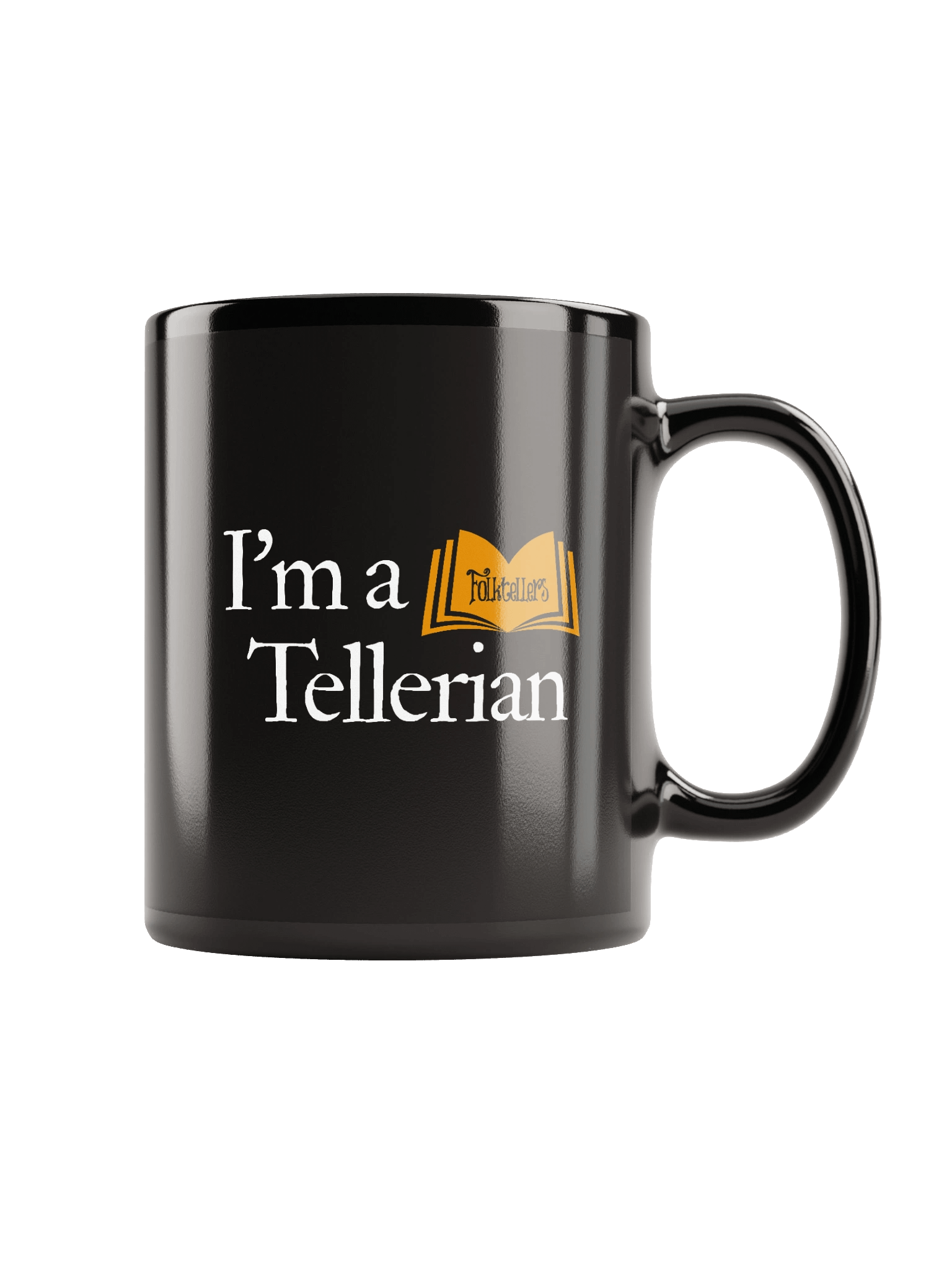 Folktellers: I'm a Tellerian - Black Glossy Mug product image (2)