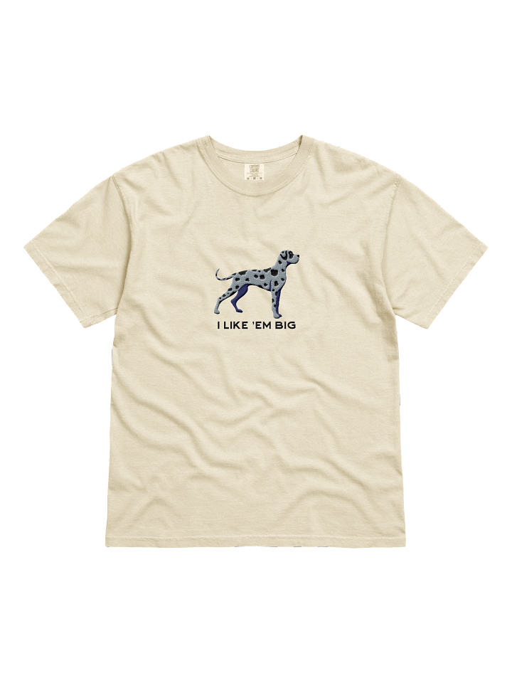 I Like 'Em Big T-Shirt(Embroidered) of a Great Dane(Blue Merle) product image (41)