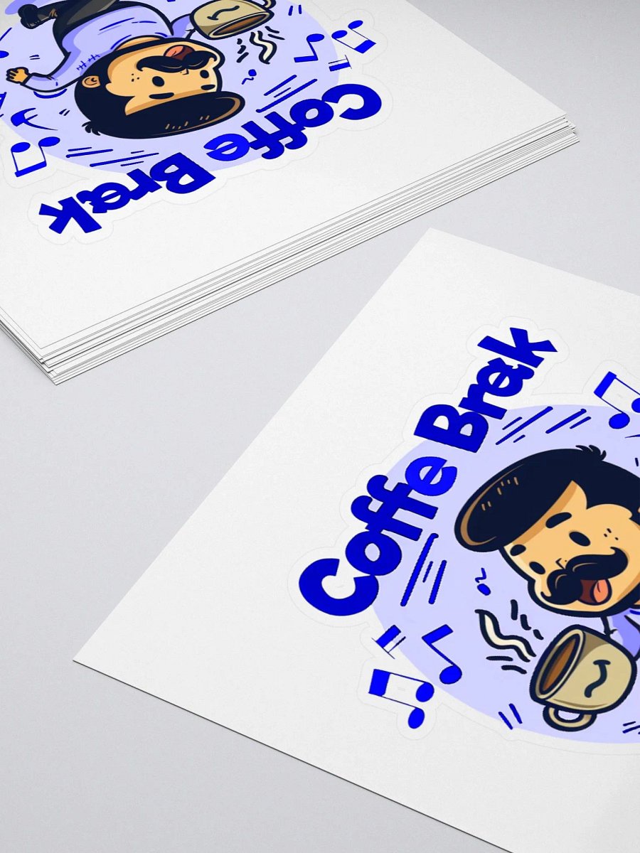 Coffee Break Blue Sticker product image (14)