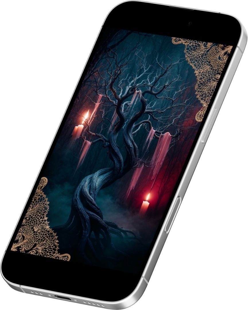 Candlelit Enchantment Phone Wallpaper product image (2)