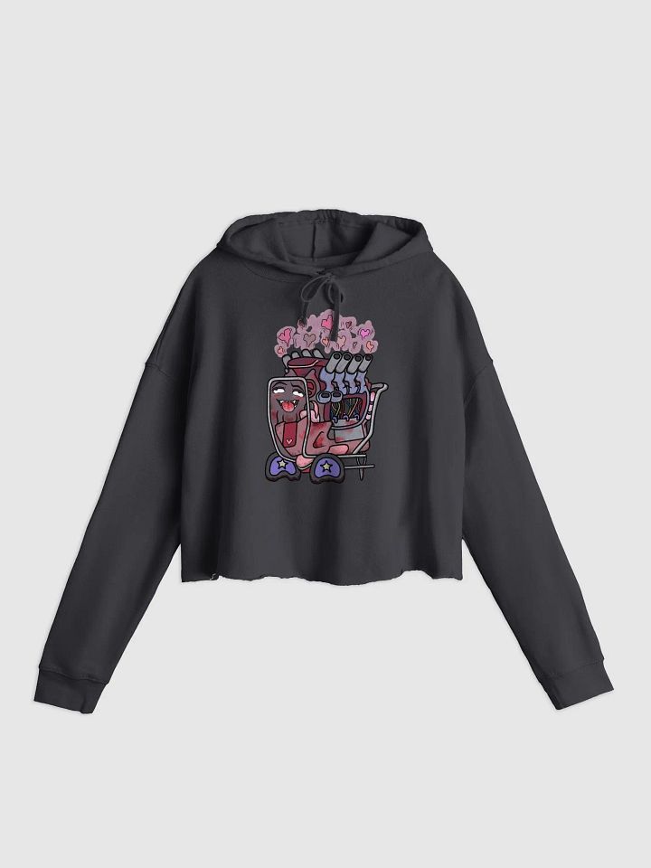 GENUSSY Womens Crop Top Printed Hoodie product image (1)