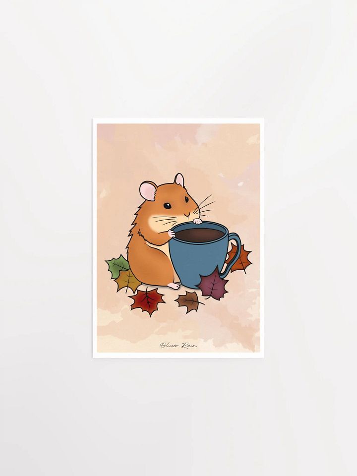 Coffee Hamster Art Print 5" x 7" product image (1)