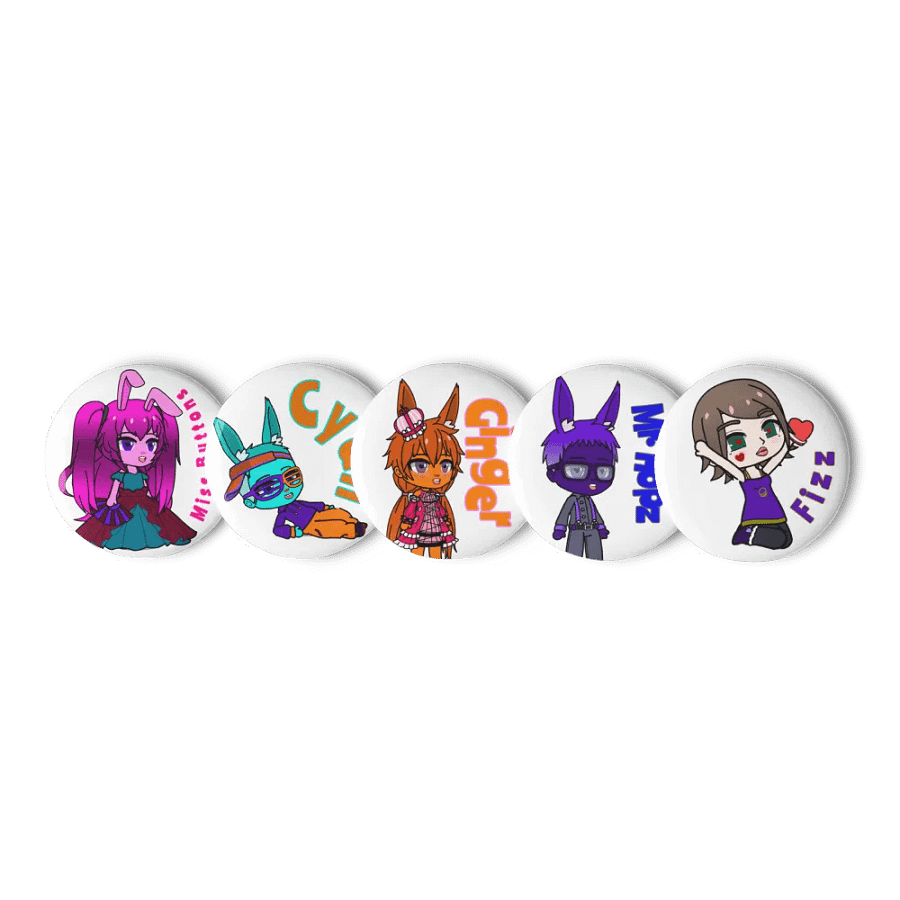 Star Cluster Bunnies (The Shadow Galaxy) Set of Pin Buttons product image (2)