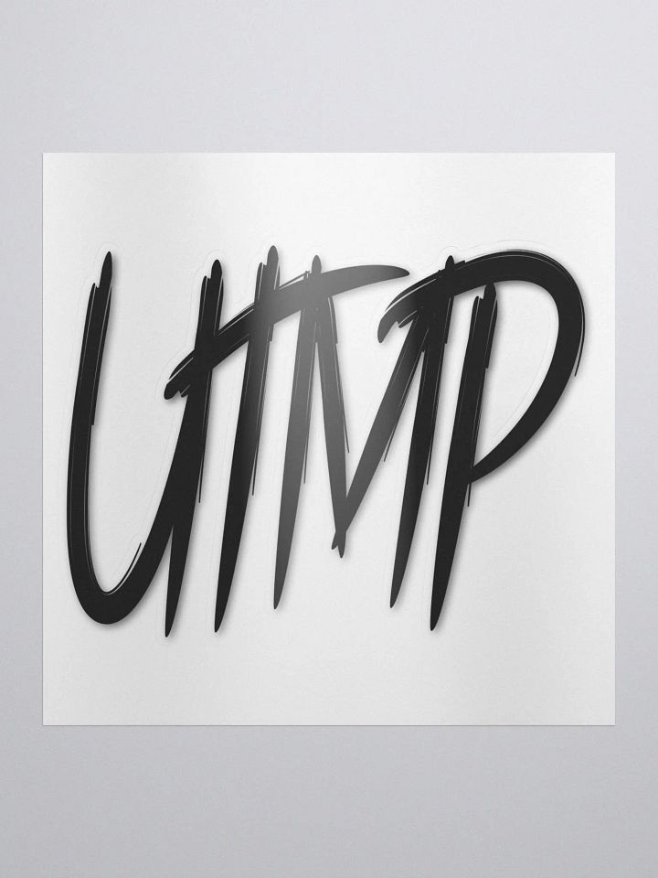Kiss Cut Sticker - UTMP Logo White product image (2)