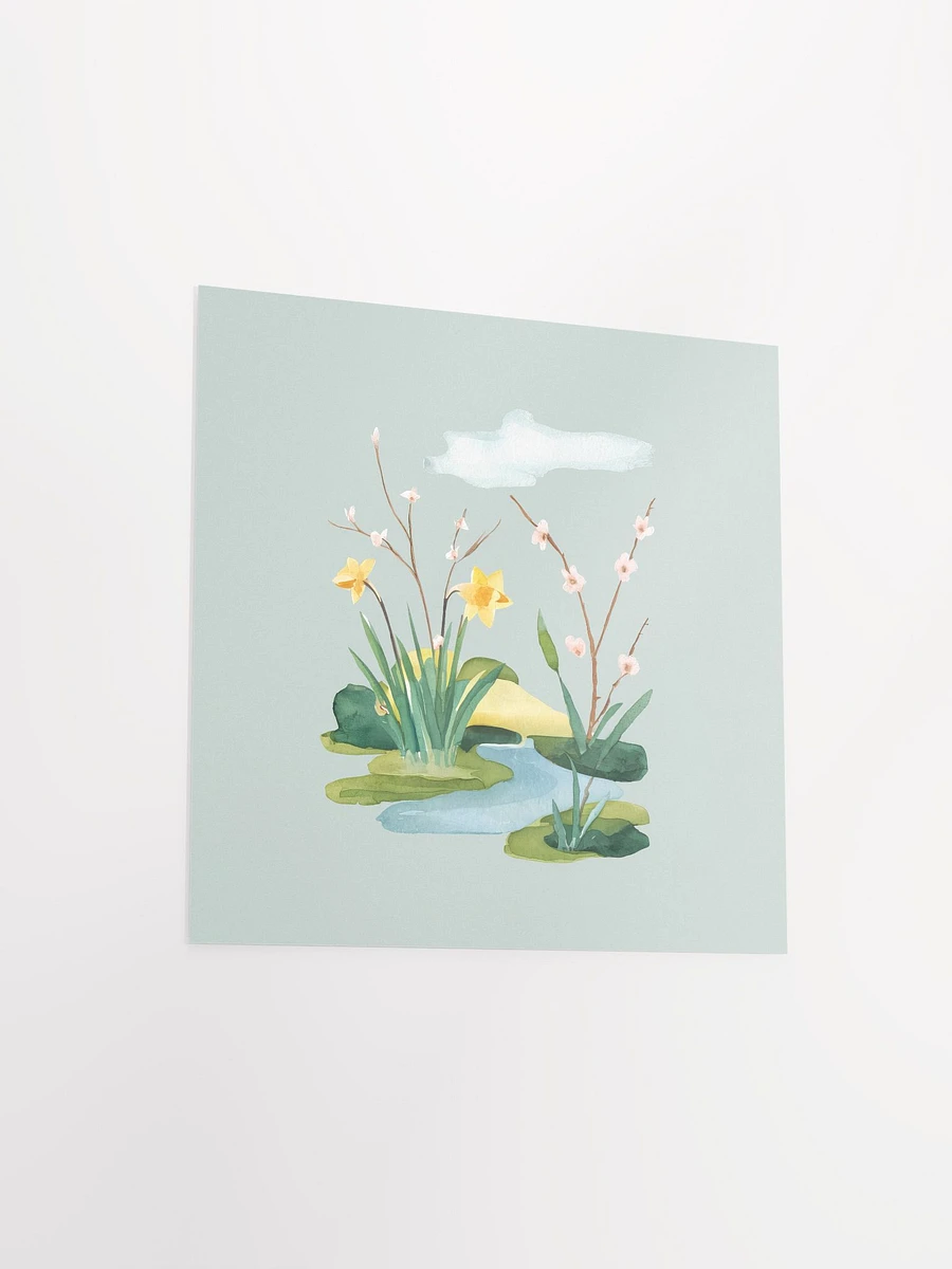 Gentle Floral Waterside Watercolor - Poster product image (3)