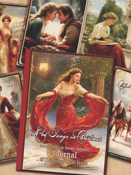 Red Tango in Christmas Journal + Ephemera Collection Digital Download product image (1)