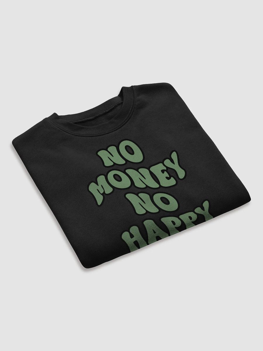 BUIII: No money, no happy Women's Fleece Crop Sweatshirt product image (4)