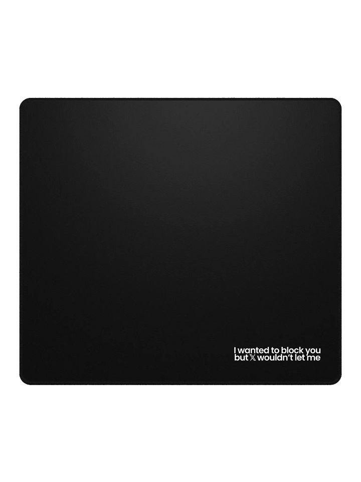 Blocked On X Mouse Pad - Black product image (2)