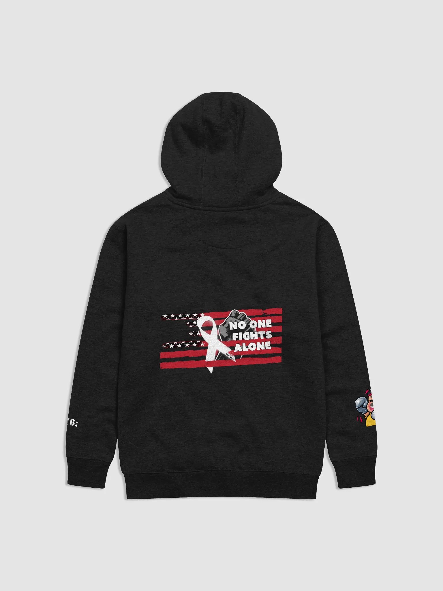 Hoodie - No One Fights Alone product image (2)