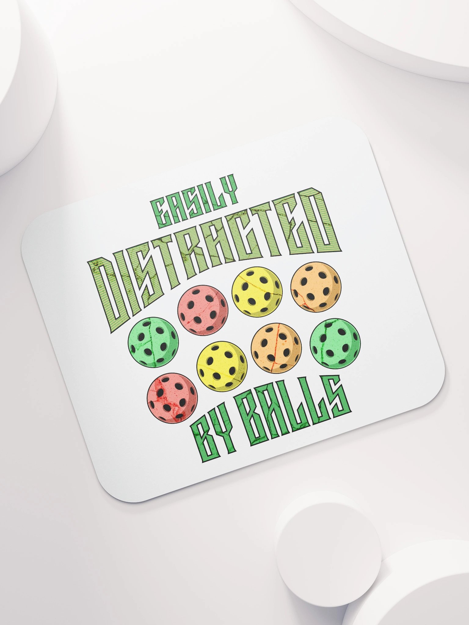 Easily Distracted By Balls Pickleball Mouse Pad product image (7)
