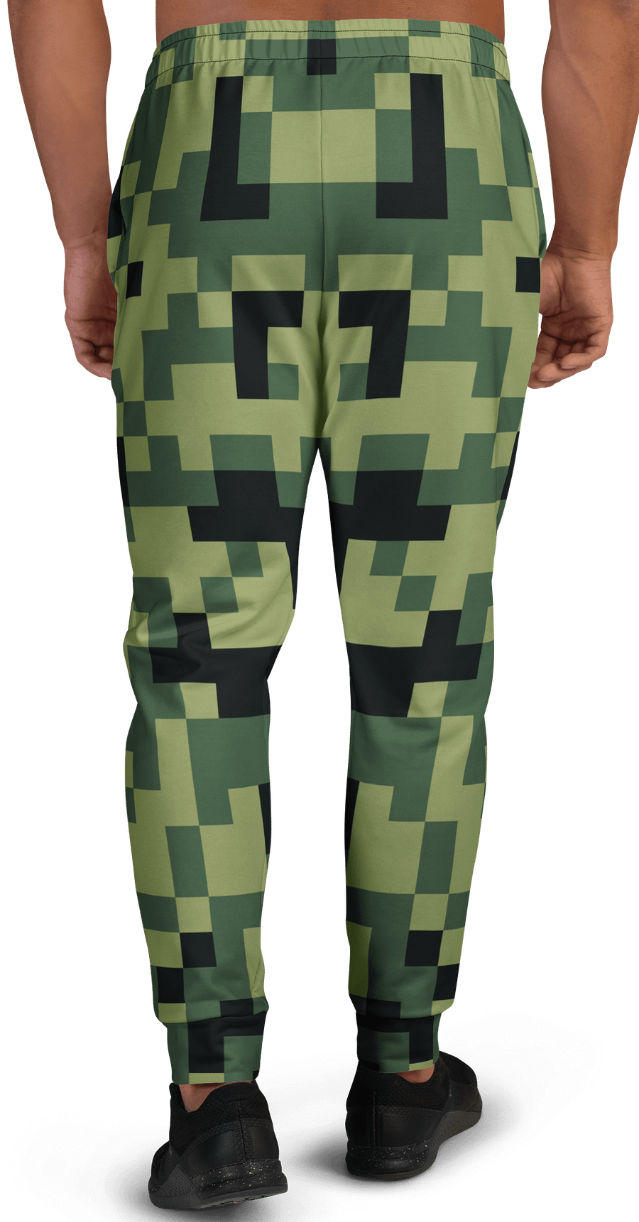 Military Green Camouflage Pixels Camo Pattern Men's Joggers product image (4)