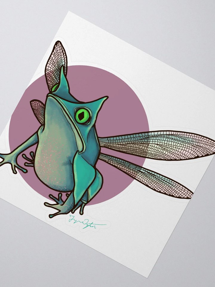 Dragonfly Frog Sticker product image (4)
