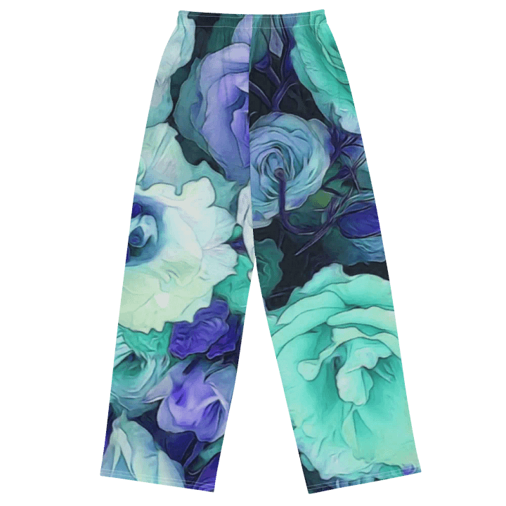 Aqua Flower Wideleg Pants product image (1)