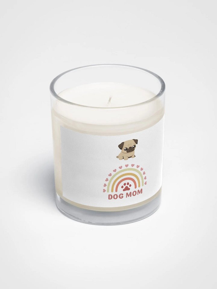 Rainbow Pug Dog Mom Soy Wax Candle product image (2)