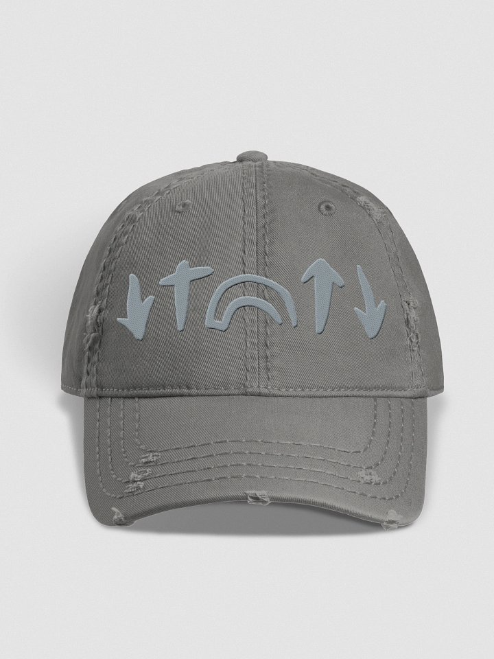 He Came. He Died. He Arose. He's Coming Back Christian Gray Distressed Hat product image (1)