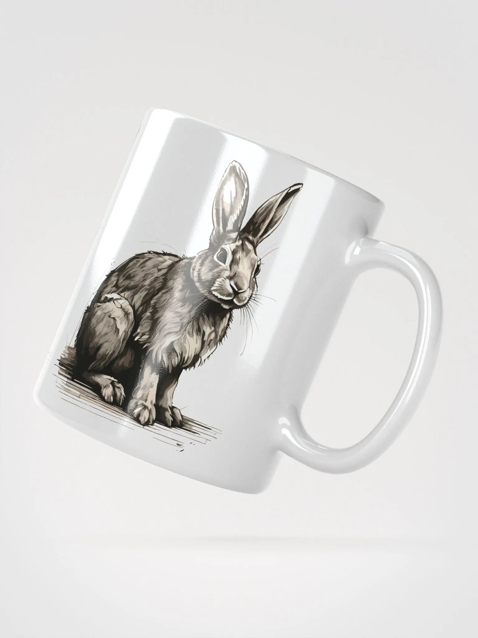 Sketch Art Hase 8 , Mug product image (3)