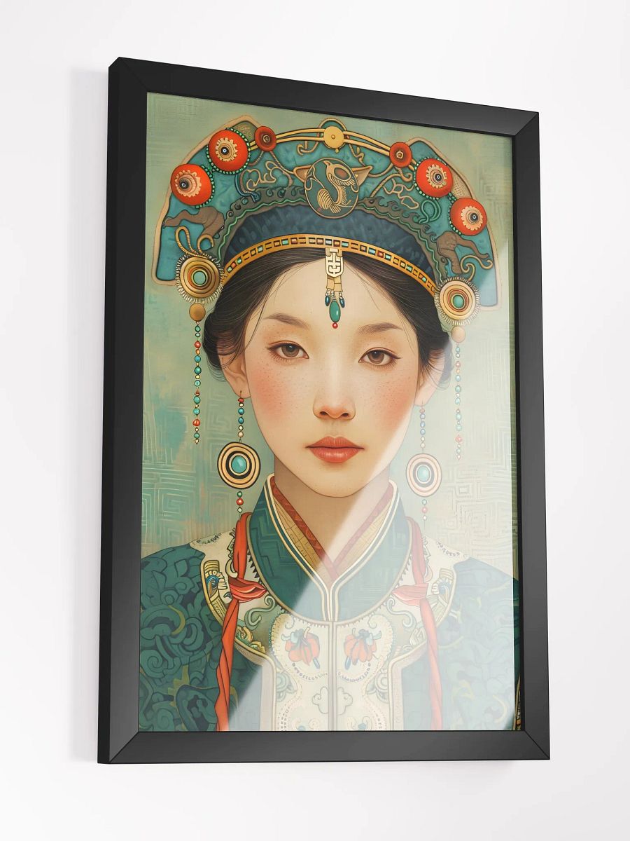 Elegant portrait of woman in traditional attire and jewelry product image (3)